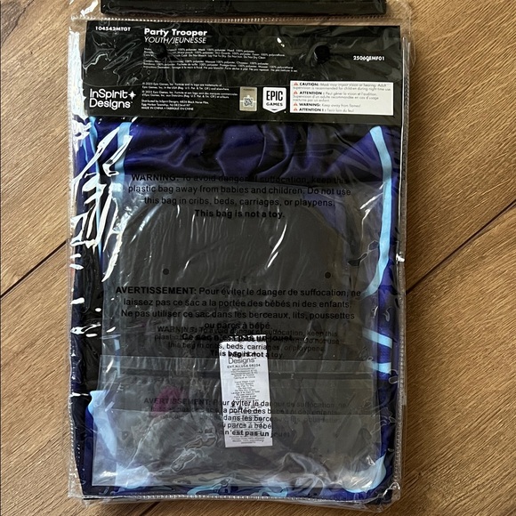 Spirit Fortnite Party Trooper Costume - Blue and Black - Picture 2 of 2